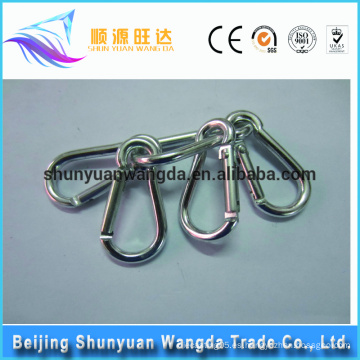 Promoción superior de Alibaba Carabiner redondo redondo de encargo seguro del acero inoxidable